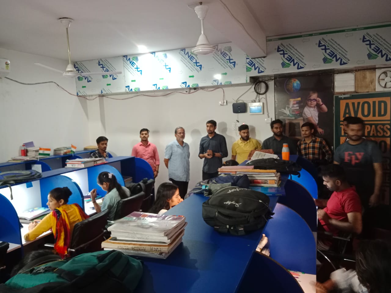 Clean library interior